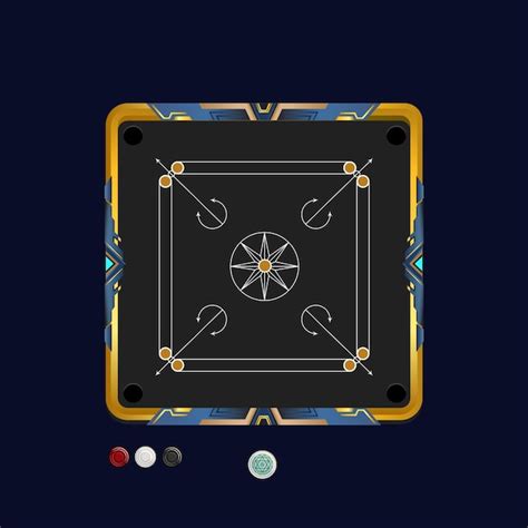 Premium Vector | Vector carrom board design for the mobile game user ...