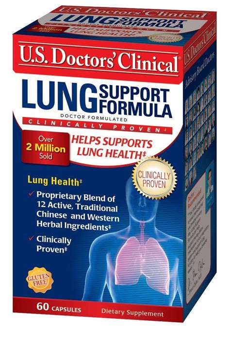 U.S. Doctors' Clinical Lung Support Supplement for Lung and Respiratory ...