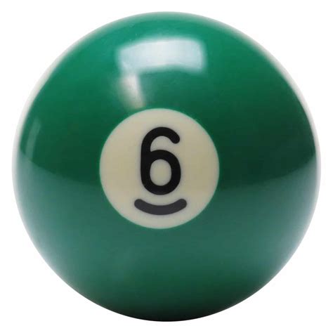 New Individual Number Six (6) Billiard Pool Ball - Money Machines