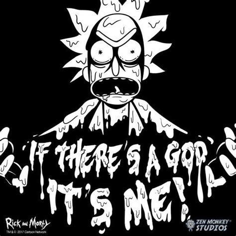 If there is a God, it's me! Rick and Morty | Rick and morty poster ...