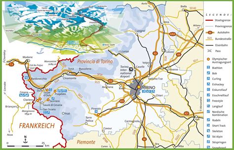 Province of Turin map - Ontheworldmap.com