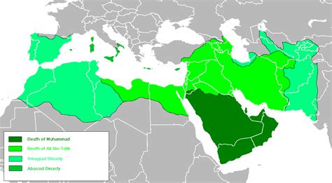 Chronological map of Moorish & Arab Muslim Empire expansion | Map ...