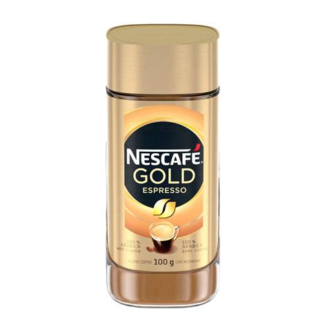 Nescaf Gold Espresso Instant Coffee, 100 g Jar - Imported from Canada