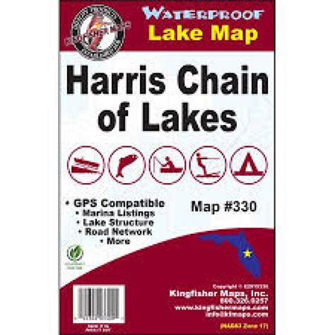 Harris Chain Lake Map by Kingfisher Maps, Inc. | Maps.com.com