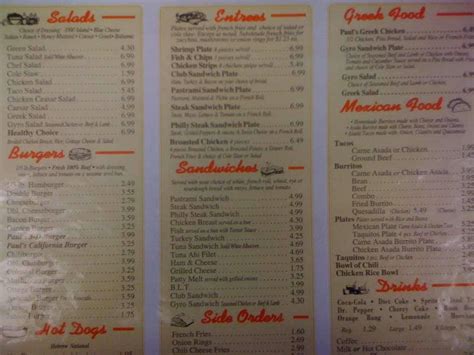 Paul's Place Menu, Menu for Paul's Place, Los Alamitos, Orange County ...