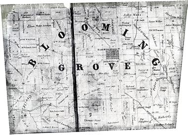 Franklin County, Indiana 1858 Landowners Map - ACPL Genealogy Center