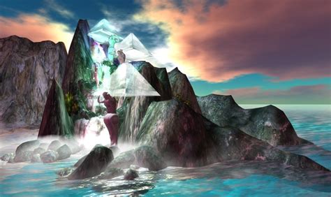 Second Life Marketplace - meditation waterfall