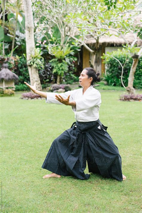 Professional aikido master in pose - Stock Image - Everypixel