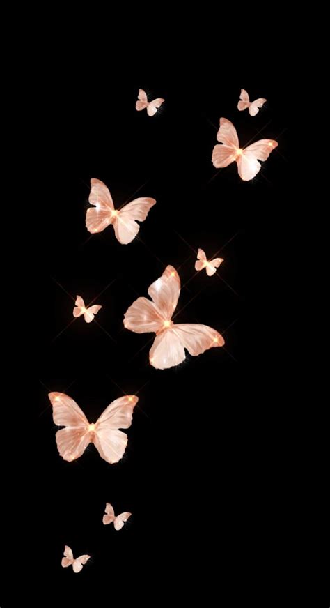 Brown Aesthetic Butterfly Wallpaper