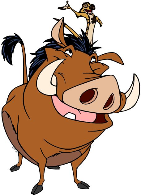 Clip art of Timon and Pumbaa from The Lion King #thelionking, # ...