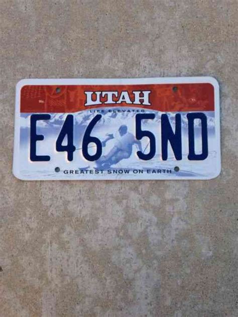 Utah License Plate, Pair