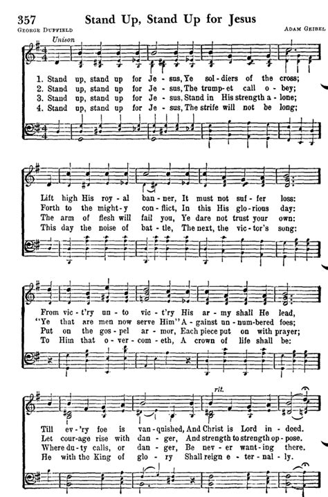 Favorite Hymns of Praise 357. Stand Up, Stand Up for Jesus | Hymnary.org