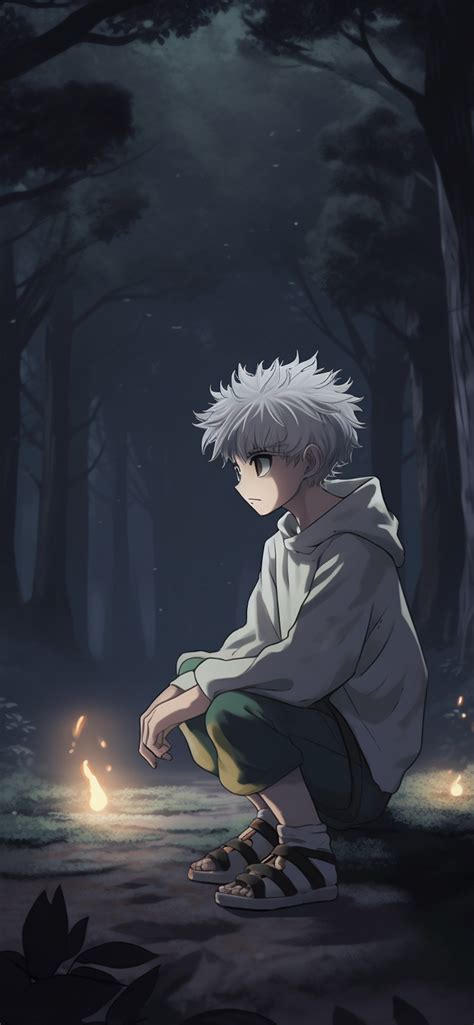 Hunter X Hunter Killua in Forest Dark Wallpapers - Killua Wallpaper