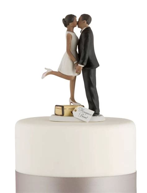 16 Black Couple Wedding Cake Toppers to Personalize Your Cake | Wedding ...