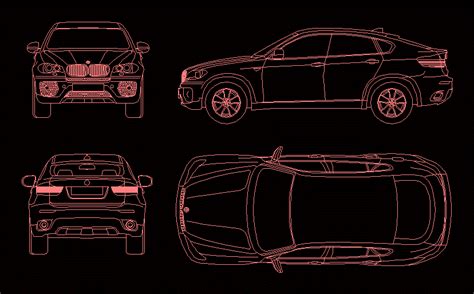 Bmw X6 Car Model Car DWG Model for AutoCAD • Designs CAD