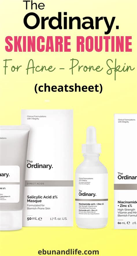 The Ordinary Skincare Routine Acne in 2020 | The ordinary skincare ...