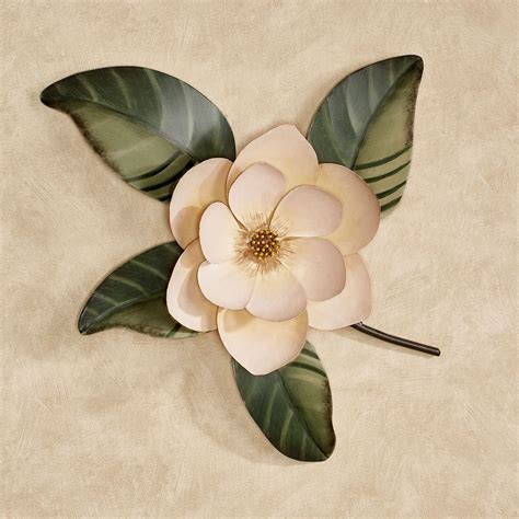 Belle Fleur Magnolia Metal Wall Art