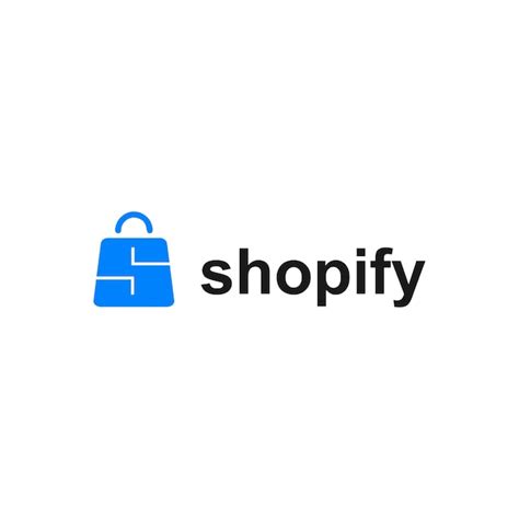 Premium Vector | Shopify logo design