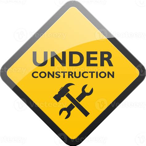 Under construction sign 14585748 PNG