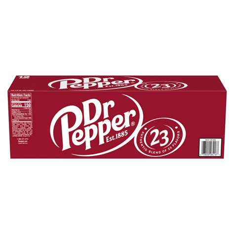 Dr Pepper 12pk 12oz Can : Drinks fast delivery by App or Online