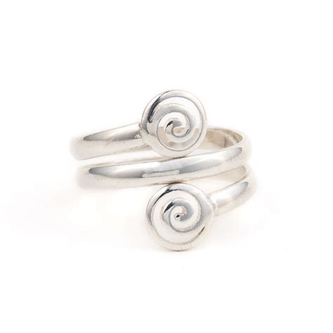 Spiral Ring in Sterling Silver - GREEK ROOTS