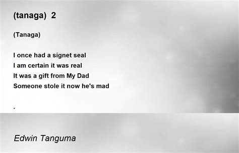 (tanaga) 2 Poem by Edwin Tanguma - Poem Hunter