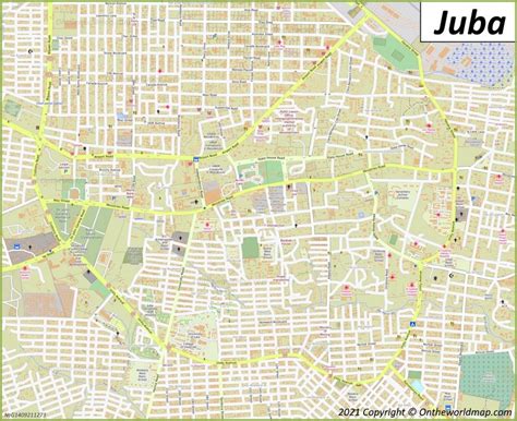 Juba Map | South Sudan | Detailed Maps of Juba