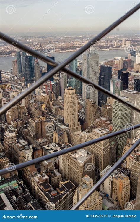 Views from the Empire State Building Observation Deck Editorial Stock ...