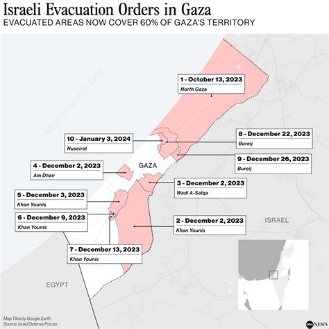 Visual analysis shows 60% of Gaza now under evacuation orders - ABC News