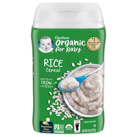 Gerber Organic for Baby Rice Cereal - Shop Baby food at H-E-B