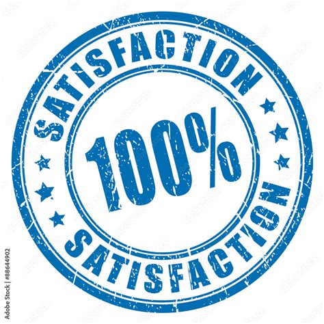 100 satisfaction guarantee stamp Stock Vector | Adobe Stock