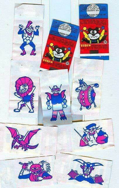 Chewing gum tattoo | Childhood memories, Childhood memories 90s, Childhood