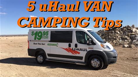 5 Tips for CAMPING in a uHaul Van - YouTube