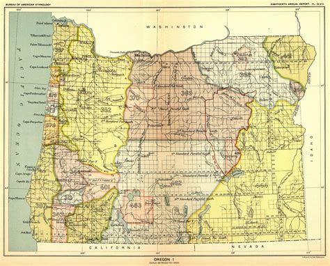 Indian Land Cessions in the U. S., Oregon, Map 51. United States ...