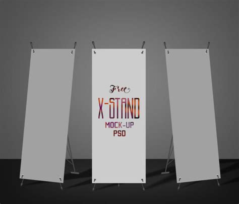 X-Stand Banner Mockup - Mockup World