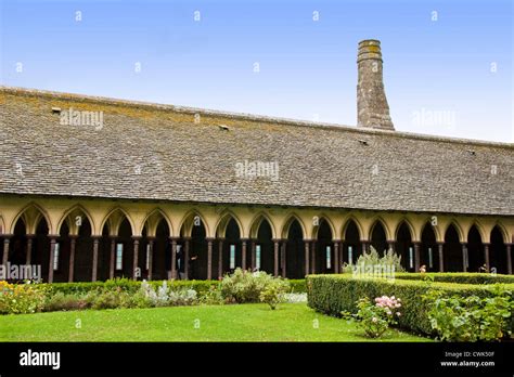 France, Normandy, Mont Saint Michel, Abbey of Mont Saint Michel ...