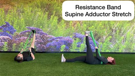 Resistance Band Adductor Stretch - YouTube