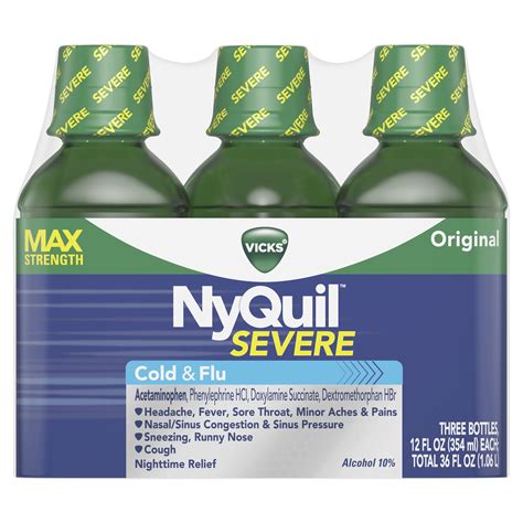 Nyquil Severe Dosage Chart - Reviews Of Chart