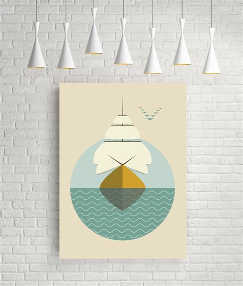 Sailboat nautical prints ship print nautical wall art | Etsy