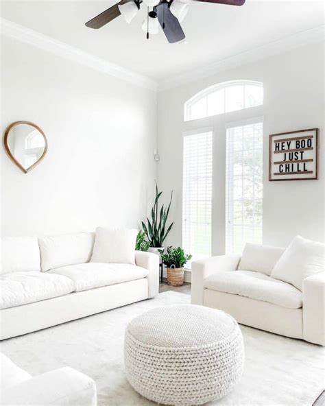 White Couch for Minimalist Living Room - Soul & Lane