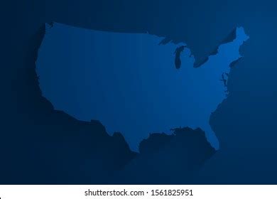 Abstract Blue Usa Map Background Vector Stock Vector (Royalty Free ...