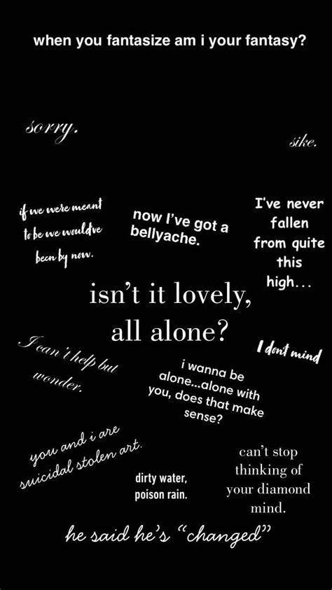 Billie Eilish Lyrics Quotes Wallpapers - Wallpaper Cave