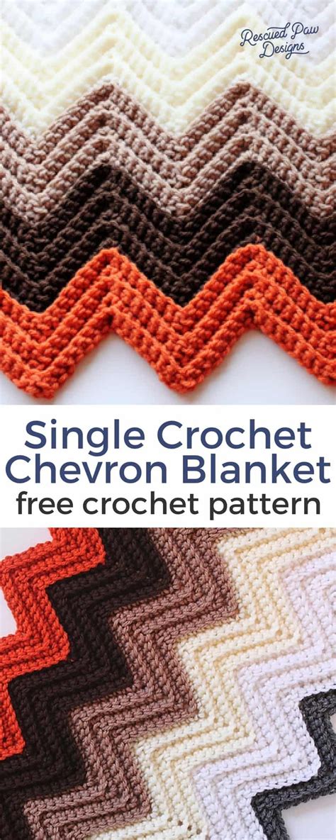 Chevron Crochet Blanket Pattern - EasyCrochet.com | Crochet ripple ...