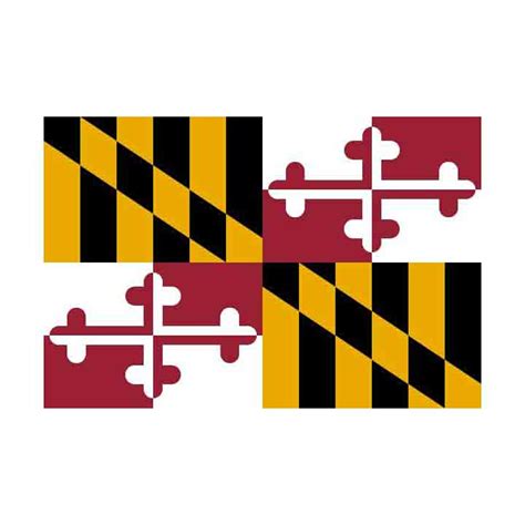 Maryland State Flag INSTANT DOWNLOAD 1 Vector .eps, .dxf, .svg .png ...