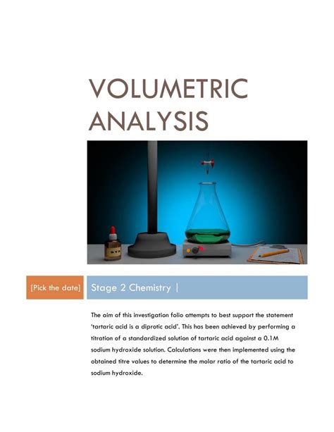 Volumetric Analysis | Chemistry - Year 12 SACE | Thinkswap