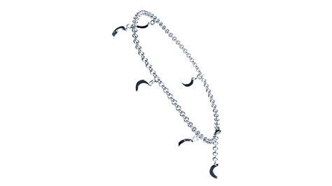 ArtStation - Silver Moon Sickle Charm Bracelet | Resources