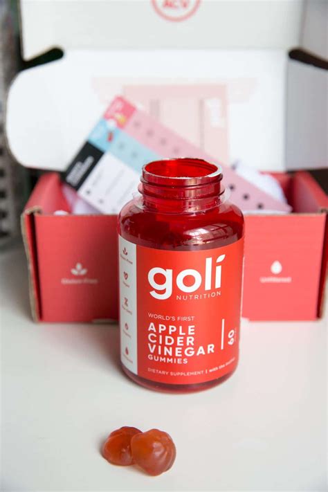 Goli brand apple cider vinegar gummies are organic, vegan and gluten ...