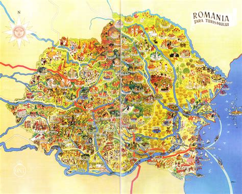 Harta turistica veche a Romaniei Mari : r/Romania