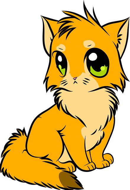 Download Cat, Anime, Cute. Royalty-Free Vector Graphic - Pixabay