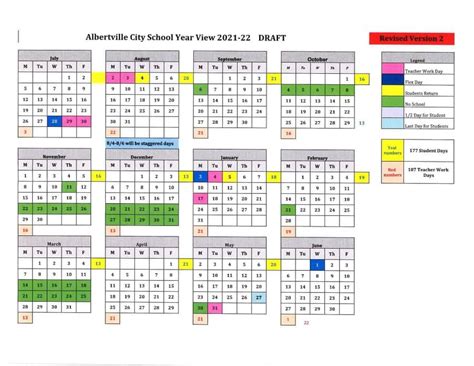 Albertville City Schools release calendar for 2021-2022 school term ...